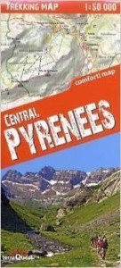 TREKKING MAP CENTRAL PYRENEES(PIRENEJE) MAPA