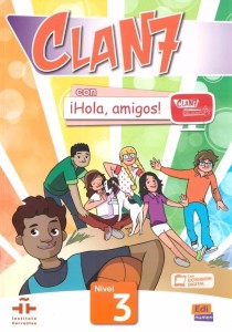CLAN 7 CON HOLA AMIGOS 3 PODRĘCZNIK + KOD DOSTĘPU