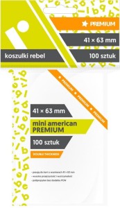 KOSZULKI MINI AMERICAN PREMIUM 41X63 (100SZT)REBEL