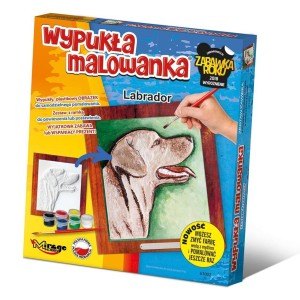 WYPUKŁA MALOWANKA PSY - LABRADOR, MIRAGE HOBBY