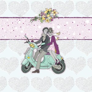 KARNET SWAROVSKI KWADRAT CL0228 ŚLUB SKUTER