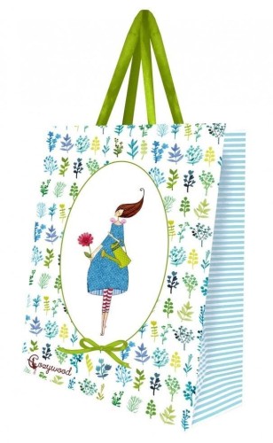 Torebka ozdobna duża Kobieta z konewką, Cozywood