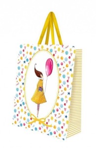 TOREBKA OZDOBNA MAŁA KOBIETA Z BALONEM, COZYWOOD