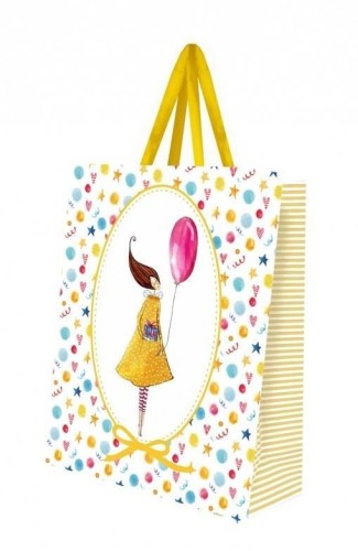 Torebka ozdobna mała Kobieta z balonem, Cozywood