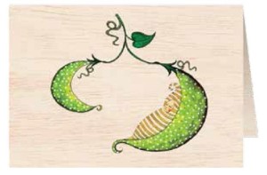 KARNET DREWNIANY C6 + KOPERTA NARODZINY FASOLKA