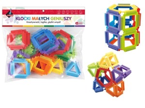 KLOCKI SZCZOTKOWE - PUZZLE 32 ELEMENTY, ASKATO