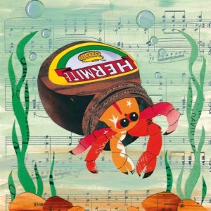 KARNET KWADRAT Z KOPERTĄ HERMITE CRAB