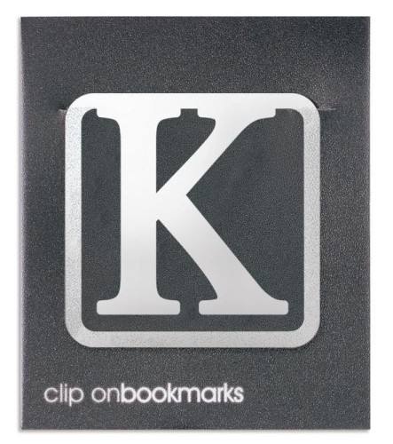 Metalowa zakładka - Litera K Clip-on, IF