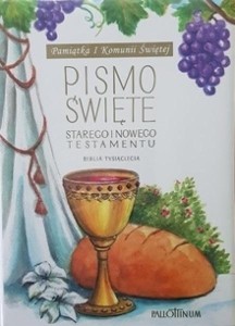 BIBLIA TYSIĄCLECIA MAŁA TW (KOMUNIA, WINOGRONO)