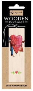ZAKŁADKA DREWNIANA PARA SERCE ŚLUB, COZYWOOD