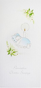 KARNET CHRZEST DL C10 - NIEMOWLĘ CHŁOPIEC