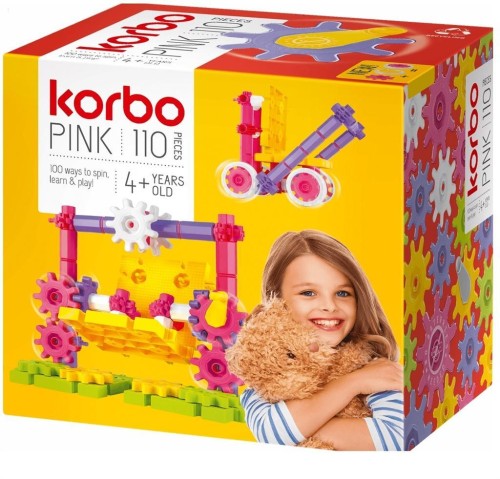 Pink klocki 110 el, Korbo