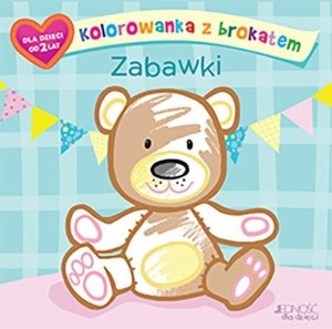 KOLOROWANKA Z BROKATEM. ZABAWKI, OLA MAKOWSKA