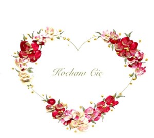 KARNET WALENTYNKI KWADRAT A02 KOCHAM CIĘ