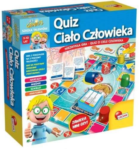 Mały Geniusz - Quiz Ciało człowieka, Lisciani