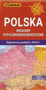 MAPA - POLSKA REGIONY FIZYCZNOGEOGRAFICZNE