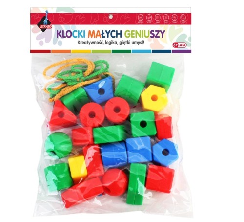 Klocki Geometryczne 22 elementy, Askato