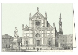 KARNET Z KOPERTĄ ITW 009 FIRENZE BASILICA S. CROCE