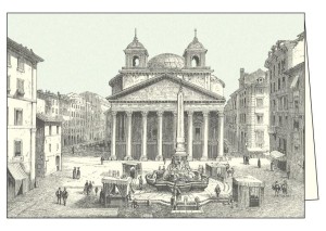 KARNET Z KOPERTĄ ITW 001 ROMA PIAZZA DELLA ROTONDA