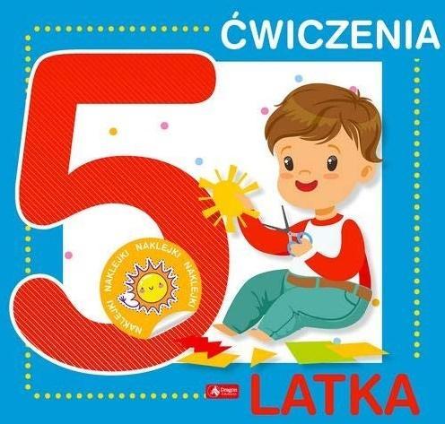 Ćwiczenia 5-latka z naklejkami, praca zbiorowa