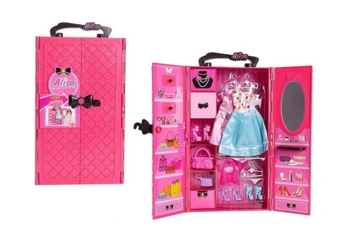 Garderoba z wyposażeniem różowa, Askato