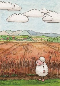 POCZTÓWKA Z KOLOROWANKĄ - JEŚLI ZIARNO OBUMRZE