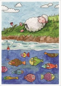 POCZTÓWKA Z KOLOROWANKĄ - PROWADZI MNIE NAD WODY