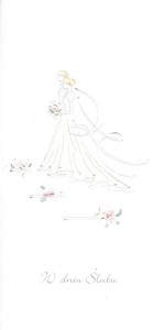 KARNET ŚLUB DL S30 - W DNIU ŚLUBU PARA MŁODA