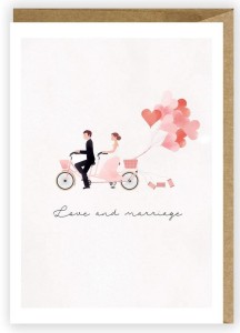 KARTKA OKOLICZNOŚCIOWA, EKO KOPERTA ŚLUB K007