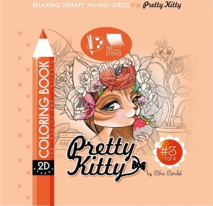 KOLOROWANKA ANTYSTRESOWA 200X200 PRETTY KITTY 3