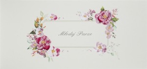 KARNET ŚLUB DL S39 - MŁODEJ PARZE