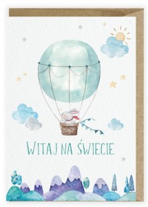 KARTKA Z OKAZJI NARODZIN BALONIK K117