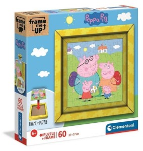 PUZZLE 60 FRAME ME UP PEPPA PIG, CLEMENTONI