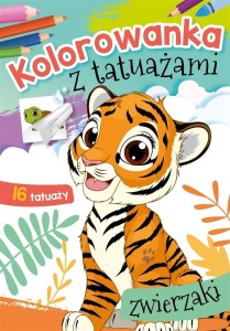 KOLOROWANKA Z TATUAŻAMI. ZWIERZAKI