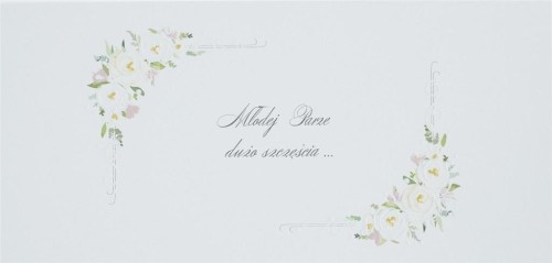 Karnet Ślub DL S48 - Młodej Parze dużo szczęścia