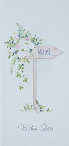 KARNET ŚLUB DL S50 - DROGOWSKAZ MIŁOŚĆ