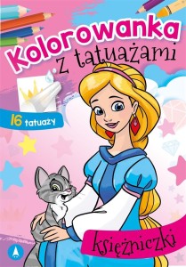 KOLOROWANKA Z TATUAŻAMI. KSIĘŻNICZKI