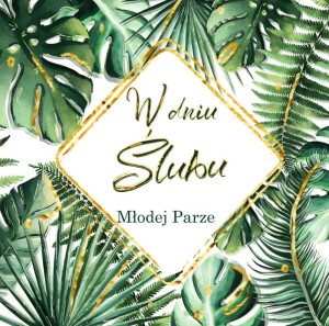 KARNET KWD Z BILECIKIEM HS ŚLUB MONSTERA
