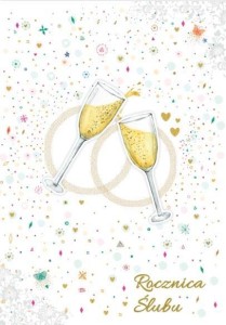 KARTKA OKOLICZNOŚCIOWA ROCZNICA ŚLUBU TG12