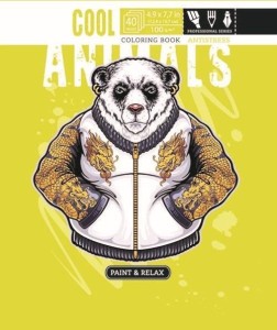 KOLOROWANKA ANTYSTRESOWA 124X197 20 COOL ANIMALS
