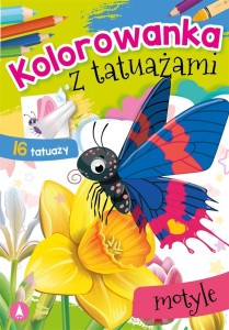 KOLOROWANKA Z TATUAŻAMI. MOTYLE