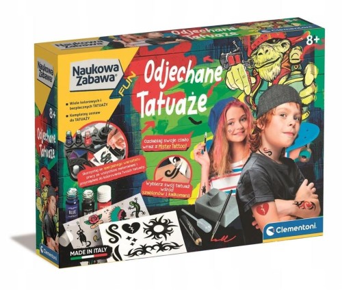 Naukowa zabawa - Odjechane tatuaże, Clementoni