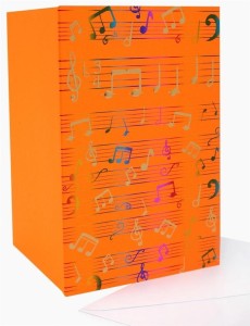 KARNET B6 YG-20-0108 ZŁOCONY NUTY