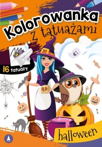 KOLOROWANKA Z TATUAŻAMI. HALLOWEEN
