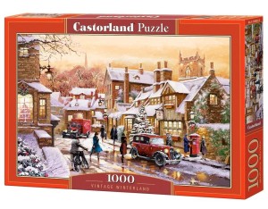 PUZZLE 1000 VINTAGE WINTERLAND CASTOR, CASTORLAND
