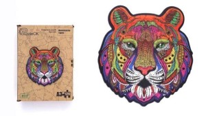 PUZZLE DREWNIANE EKO 126 MAJESTATYCZNY TYGRYS A3