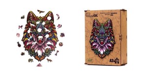 PUZZLE DREWNIANE EKO 120 TAJEMNICZY WILK A3