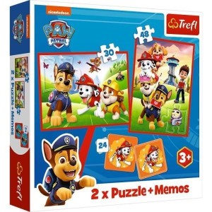 PUZZLE 2W1 + MEMOS - PSIA EKIPA W AKCJI TREFL