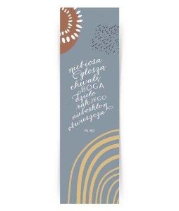 ZAKŁADKA DUŻA - NIEBIOSA GŁOSZĄ CHWAŁĘ BOGA...