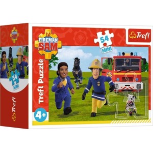 PUZZLE 54 MINI STRAŻAK SAM W GOTOWOŚCI 3 TREFL